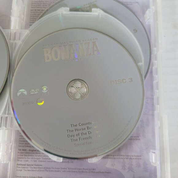 Bonanza: The Official Third Season Volume 1 DVD 1961/1962 FIVE DVD Set - Picture 11 of 13